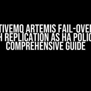 How ActiveMQ Artemis Fail-over Works with Replication as HA Policy: A Comprehensive Guide