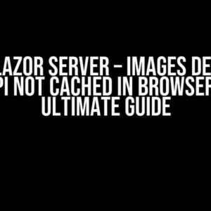 .Net/Blazor Server – Images delivered by API not cached in browser: The Ultimate Guide