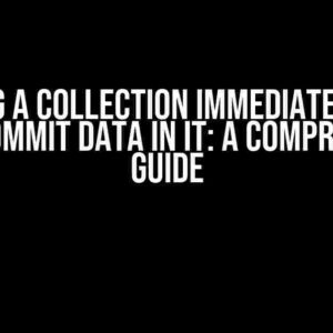 Querying a Collection Immediately After Batch Commit Data in It: A Comprehensive Guide